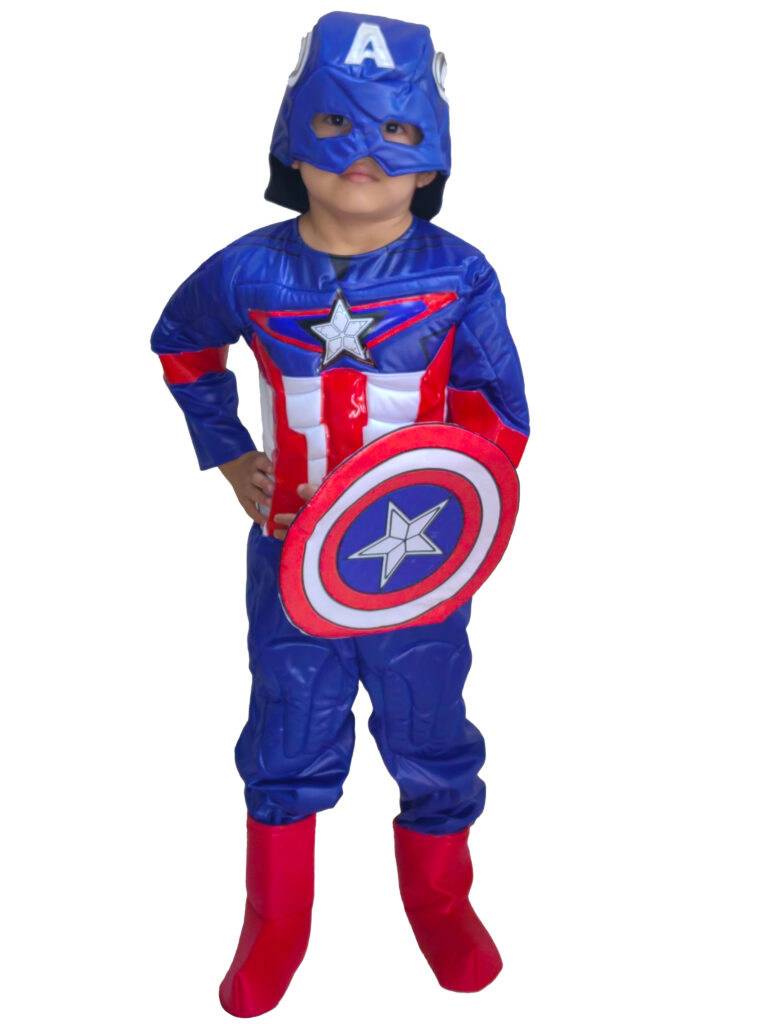 Niño CapitÃ¡n AmÃ©rica Rubies Marvel Avengers: Endgame Disfraz Y Máscara De Capitan America Disfraz Capitan America